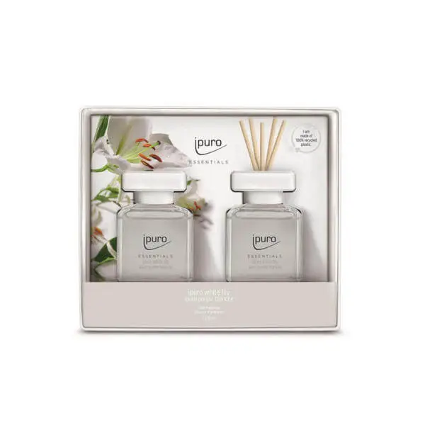 IPuro White Lily 2x50ml Raumduft Geschenkset - Luftbefeuchter 1 IPuro White Lily 2x50ml Raumduft Geschenkset - Luftbefeuchter